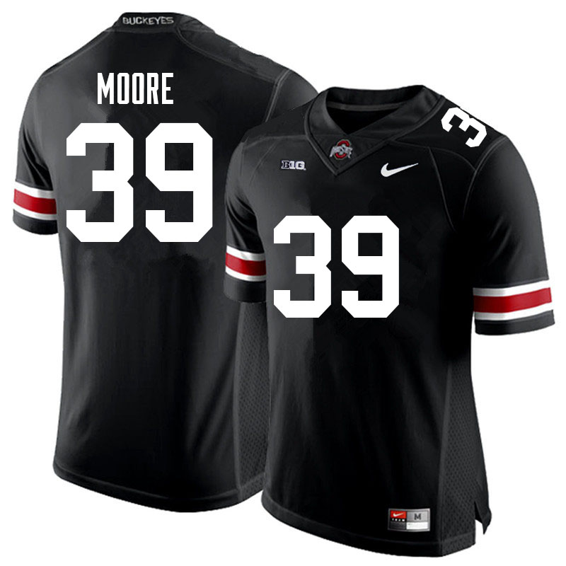 Ohio State Buckeyes #39 Andrew Moore College Football Jerseys Sale-Black